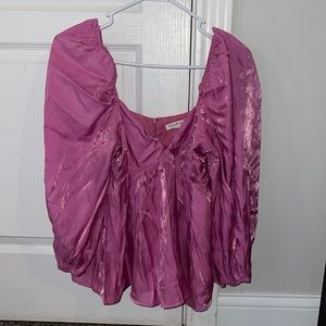 Womens shimmer baby doll top